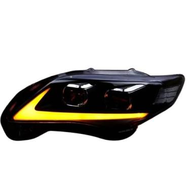 Imagem de Estilo do carro lâmpada de cabeça compatível para toyota corolla altis 2011-2013 led farol led drl hid bi xenon acessórios automóveis