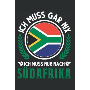 Imagem de Südafrika Notizbuch: Südafrika Urlaub Südafrikanische Flagge Reise / 6x9 Zoll / 120 ausfüllbare Seiten Seiten