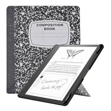 Imagem de Capa Slimshell para Kindle Scribe de 10,2 polegadas (versão 2024/2022) - Capa fina e leve de couro sintético premium com suporte para livro, hibernar/despertar automático com suporte para caneta,