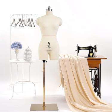 Imagem de lavandeform Manequim De Costura Feminino Tamanho 6, Manequim Profissional Para Design E Exibição De Alfaiate, Corpo De Espuma Para Fixação, Tronco Ajustável Em Altura Com Base De Metal Estável. (Sem
