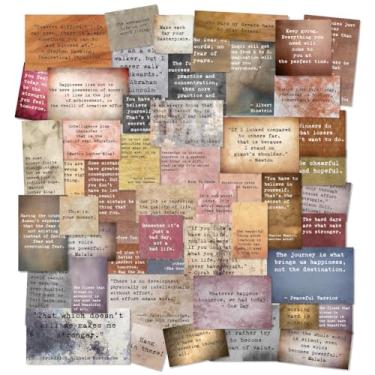 Imagem de Adesivos vintage com citações inspiradoras de 60 peças – Decalques antigos com palavras motivacionais retrô para diários de balas lixo, agendas, laptops, álbuns de recortes, projetos de arte DIY