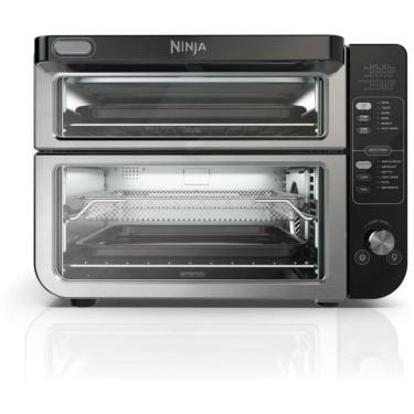 Imagem de Forno Elétrico 12 em 1 com FlexDoor, FlavorSeal, Material de Aço Inoxidável, Forno Duplo e Tela LCD, 110V 1800W, Ninja DCT401, Prata