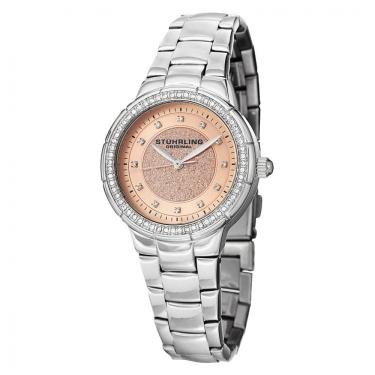 Imagem de Relógio Feminino Stuhrling Sparkle 851 Quartzo 34mm, Prata Clássico