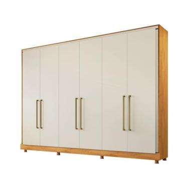 Imagem de Guarda-roupa Casal 6 Portas 6 Gavetas - Made Marcs Apollo, Peroba e Of