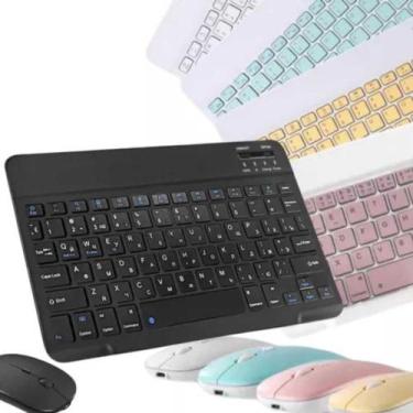 Imagem de Teclado E Mouse Bluethoth Para Tablet Samsung Galaxy A9+ Plus - dealfi