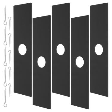 Imagem de IDEASURE Pacote com 5 lâminas de corte 613223, furo central de 20,32 cm, lâminas de afiador de grama compatíveis com E cho PE200 PE225 PE230 Troy-Bilt LE720R Ryo bi 725RE, substitui 237001 720-237-001