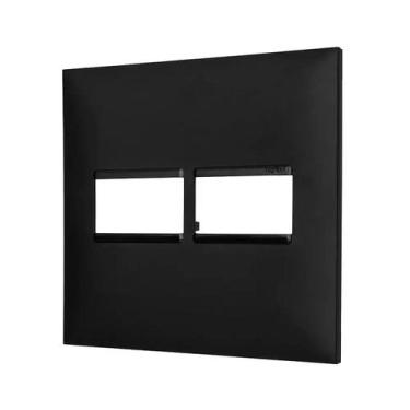 Imagem de Placa 1 1 Posto 4x4 Preta  618511pt - LEGRAND PIAL PLUS