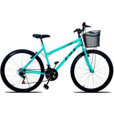 Imagem de Bicicleta Passeio Anny Aro 26 C/cestinha 18 Vel. Azul Bebe - Forss, Tu