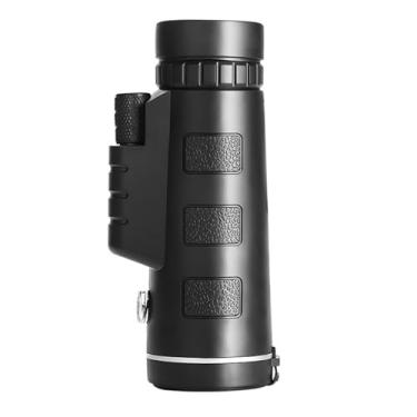 Imagem de Monóculos 40 x 60, telescópio monocular de visão noturna de alta potência com bússola e adaptador de telefone, ampliação de 40 x para uso ao ar livre