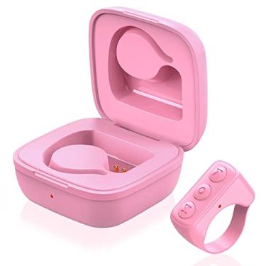 Imagem de TIK Tok Controle remoto para rolagem de vídeo, Tiktok Page Turner Scroll Ring compatível com iOS Android para iPhone iPad com conexão Bluetooth (rosa)