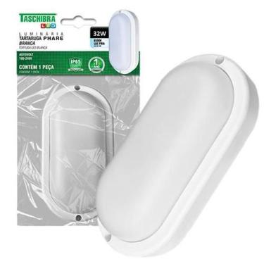 Imagem de Arandela Tartaruga Branca IP65 32w Led Branco Frio 6500K - TASCHIBRA