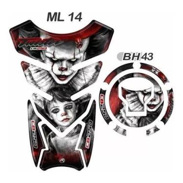 Imagem de Kit Personalizado Protetor De Tanque Moto It A Coisa  Bocal - Resitank