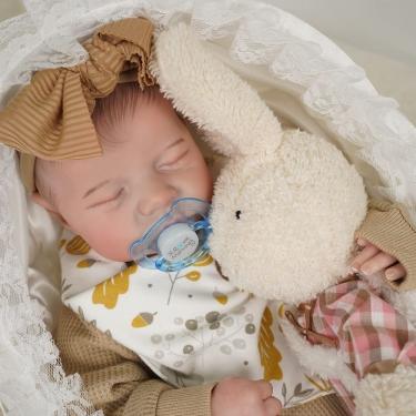 Imagem de Boneca Reborn Baby Doll realista de 17 polegadas para menino/menina recém-nascido realista
