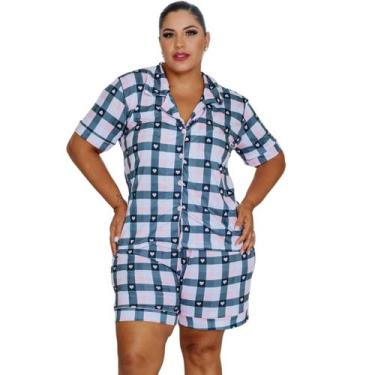 Imagem de  Pijama Americano Plus Size Feminino Stitch Roupa de Dormir Personaliz