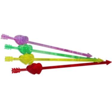 Imagem de Kit 200 misturador de bebidas coloridos de plástico - Maggiore
