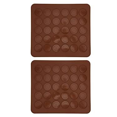 Imagem de Macaron Tapete, 30 Orifícios Silicone Anti-basting Baking Tool Acessório, Superfície Lisa, Demolição Fácil para Uso da Cozinha Em Casa, Resistência à Temperatura Alta/baixa