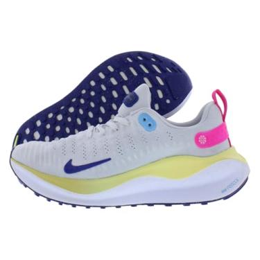 Imagem de Nike Tênis de corrida feminino InfinityRN 4 (DR2670-009, pó fóton/branco/ouro saturno/azul real), Pó fóton/branco/ouro saturno/azul real profundo, 36