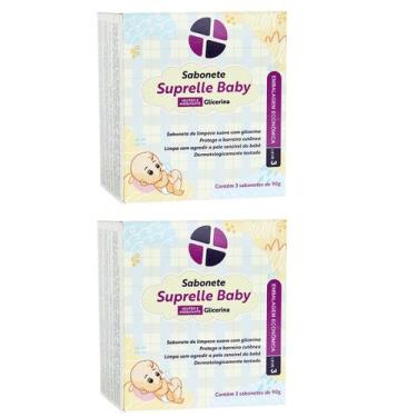 Imagem de Kit 2 und Kit Sabonete Suprelle Baby 90g c/3 und