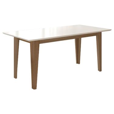 Imagem de Mesa de Jantar 160cm Liz Carvalho Off White – Poliman