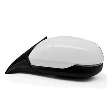 Imagem de DACOLWZING Conjunto de espelho retrovisor externo compatível com carros HRV 2014 2015 2016 2017 2018 2019(8PINS-White-Left)