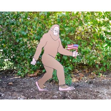 Imagem de Pé Grande/Jardim Jardim Exterior Grande Arte de Metal 58,4 cm x 35,5 cm Enfeites de Gramado Resistente ao Clima Estacas Robustas Decoração de Quintal para Pátio