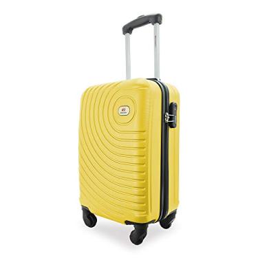 Imagem de Mala de Bordo ABS 4 Rodas Bagaem de Mão até 10kgs (Amarelo A7MB)