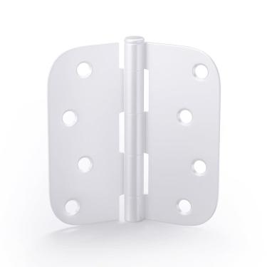 Imagem de Dobradiças de porta goldenwarm, 10 cm, ferro branco, pacote com 6 parafusos