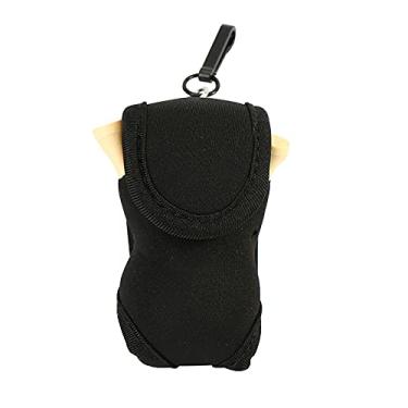 Imagem de Bolsa de bolsa de bola de golfe qanyegn, clipe de porta -bolas de bola de golfe, 3 coloras bolsas de utilitário acessórios de golfe esportivos com camisetas para golfe (Preto)