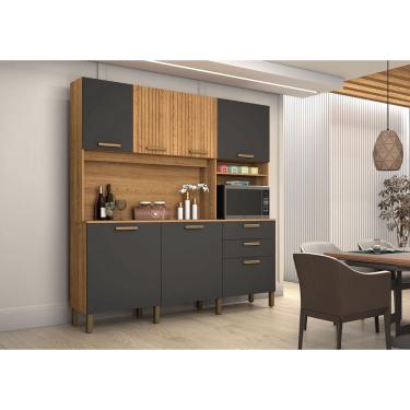 Imagem de Kit Armário de Cozinha 7 Peças Gold Alta Qualidade Vitamov