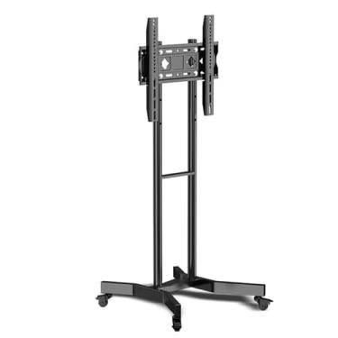 Imagem de Suporte universal de TV portátil para chão - Suporte móvel para TV com rodinhas - Suporte de TV portátil ajustável em altura, carrinho de TV para tela de 32-65 polegadas, com rodas de bloqueio, B1 (B1