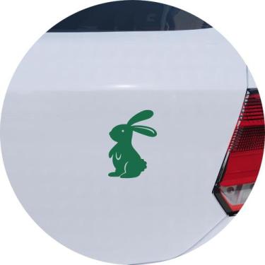 Imagem de Adesivo de Carro Coelho Bunny em Pé - Cor Verde - Melhor Adesivo, Verd