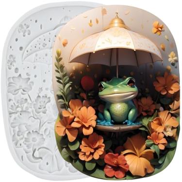 Imagem de CANYANGMOLD Molde de fondant de sapo moldes de silicone para decoração de bolos, topos de cupcake, chocolate, doce, açúcar, polímero, argila, pasta de goma