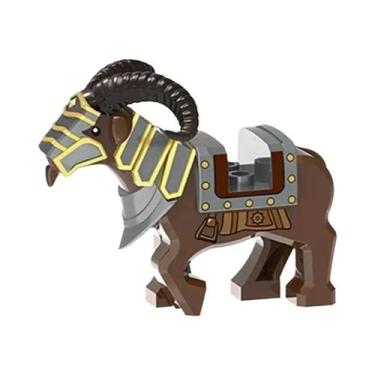 Imagem de Cavalo de Guerra Medieval com Armadura - Blocos de Construção e Mini F
