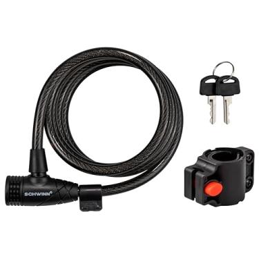Imagem de Schwinn Trava de cabo com chaves, 1,8 m x 10 mm, preto
