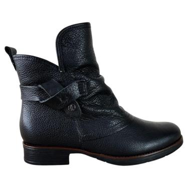 Imagem de Bota Feminina Bottero em Couro Forrada com Pelos Cano Curto-Feminino