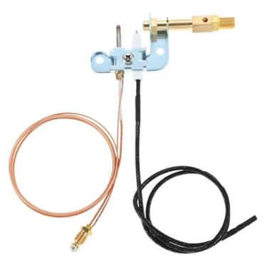 Imagem de 110803-02 Conjunto de reparo ODS de piloto de GLP com termopar e fio de ignição para aquecedores, registros de gás, lareiras e fogões