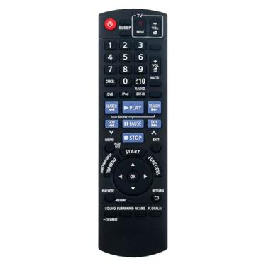 Imagem de Controle remoto de substituição N2QAYB000514 compatível com PANASONIC SC-PT480 SC-PT480P-K SA-PT480 SAP-T480P SCPT480 SAPT480P DVD Home Theater Sound System