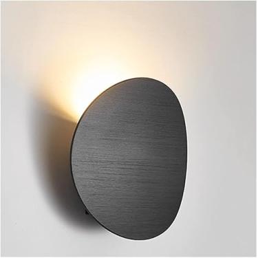 Imagem de Lâmpada De Parede De Luz De Parede Moderna Minimalista Redonda Lâmpada De Parede Interna Lâmpada De Parede Criativa De Fundo De Tv Para Sala De Estar Lâmpada De Parede De Co, Brown, 2PCS