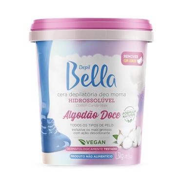 Imagem de Depil Bella - Cera Depilatória Hidrossolúvel Morna Deo Algodão Doce 1300g