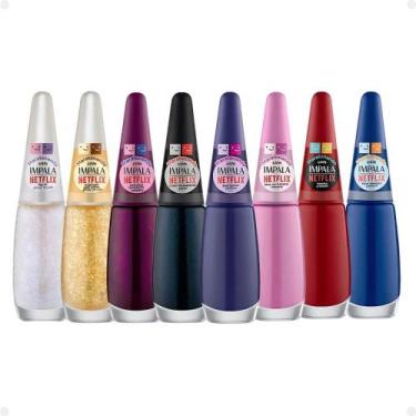 Imagem de Kit Esmaltes Impala Netflix Maratonando com 8 7,5ml