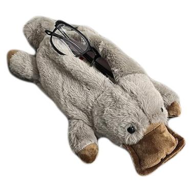 Imagem de JIANEEXSQ Estojo De Lápis Macio E Fofo Ornitorrinco, Bolsa Pelúcia Em Formato Bico Pato Para Crianças, Cosméticos Meninas, Organizador Papelaria, Com Zíper, Suporte Acessórios Escolares Escritório A