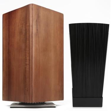 Imagem de Uniharpa Bloco Magnético Para Facas, Suporte Giratório 360° Feito De Madeira Acácia Fina, Com Capacidade Extra Grande Armazenamento Facas E Utensílios