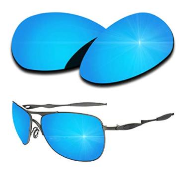 Imagem de Lentes de reposição polarizadas para óculos de sol Oakley Crosshair S - Revestimento espelhado azul gelo