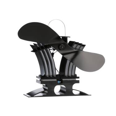 Imagem de Ecofan BelAir, 806CAXBX, ventilador de baixa temperatura, alimentado por calor, 140 CFM, preto, lâmina de 22,8 cm