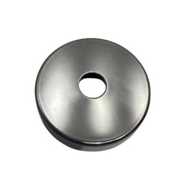 Imagem de Canopla em Aço Inox com Furo de 1/2" ou 12,70mm - kit com 10 - JR Inox