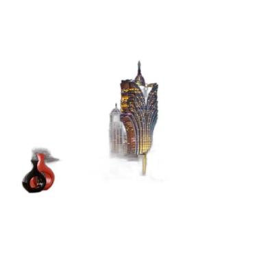 Imagem de Papel De Parede 3D Cidade Prédios Noite Luzes 3,5M Ncd380 - Você Decor