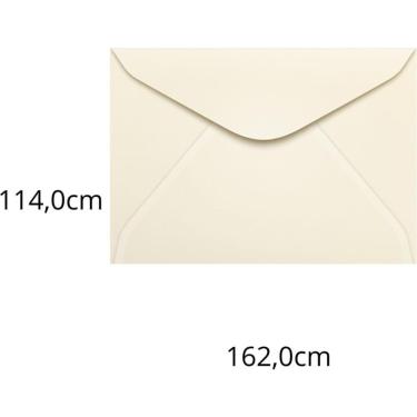 Imagem de Envelope Carta Colorido 114x162 Creme Marfim 80g 100unid