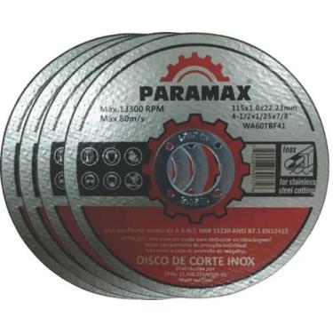 Imagem de Disco de corte inox paramax