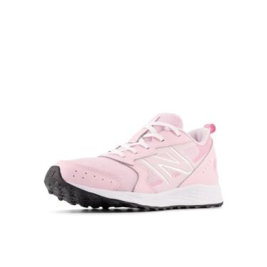 Imagem de New Balance Tênis de corrida infantil Fresh Foam 650 V1 com cadarço, Framboesa clara/açúcar rosa, 17