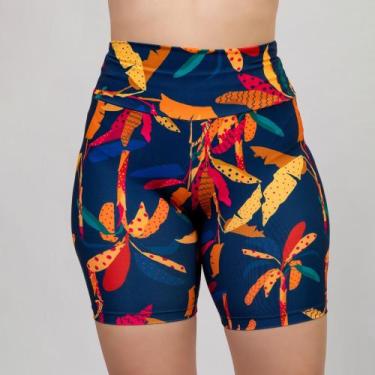 Imagem de Short Feminino de Piscina Bermuda de Hidroginástica Praia Estampada Uv